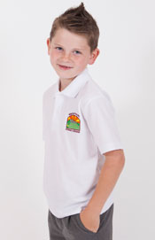 Waunarlwydd Primary School White Polo Shirt